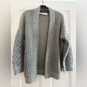 IRO Vesna Cozy Gray Knit Cardigan Sweater